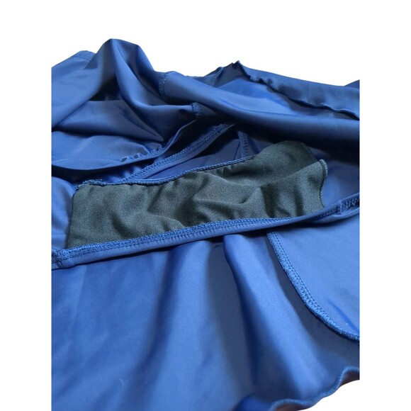 Lands End Blue Swim Skirt With Aycru . No Tag. Size 16  Wore Maybe Twice - Picture 2 of 5